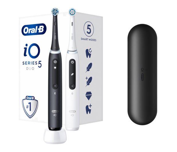Oral-B Szczoteczeka magnetyczna iO5 Duo (czarna + biała) - 1069522 - zdjęcie 2